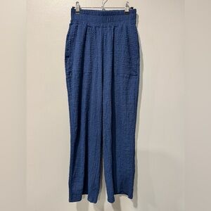Free People Beach Wide Leg Pant in Midnight Navy Blue Size XS